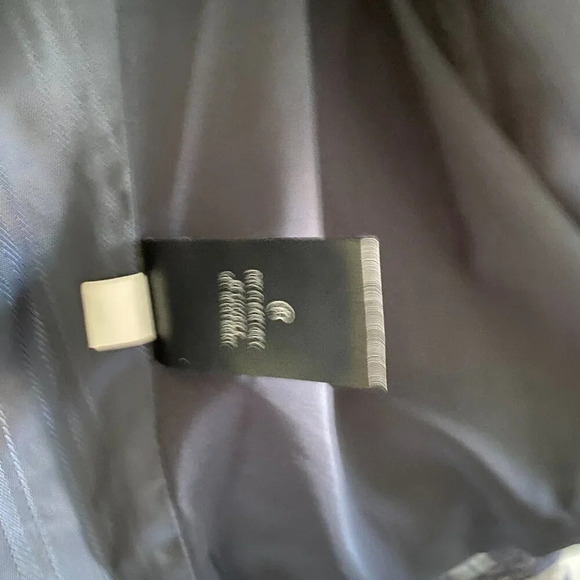 RW&Co Striped Tweed Blue Striped Open Front Cropped Blazer Jacket Size 2 - Picture 8 of 13